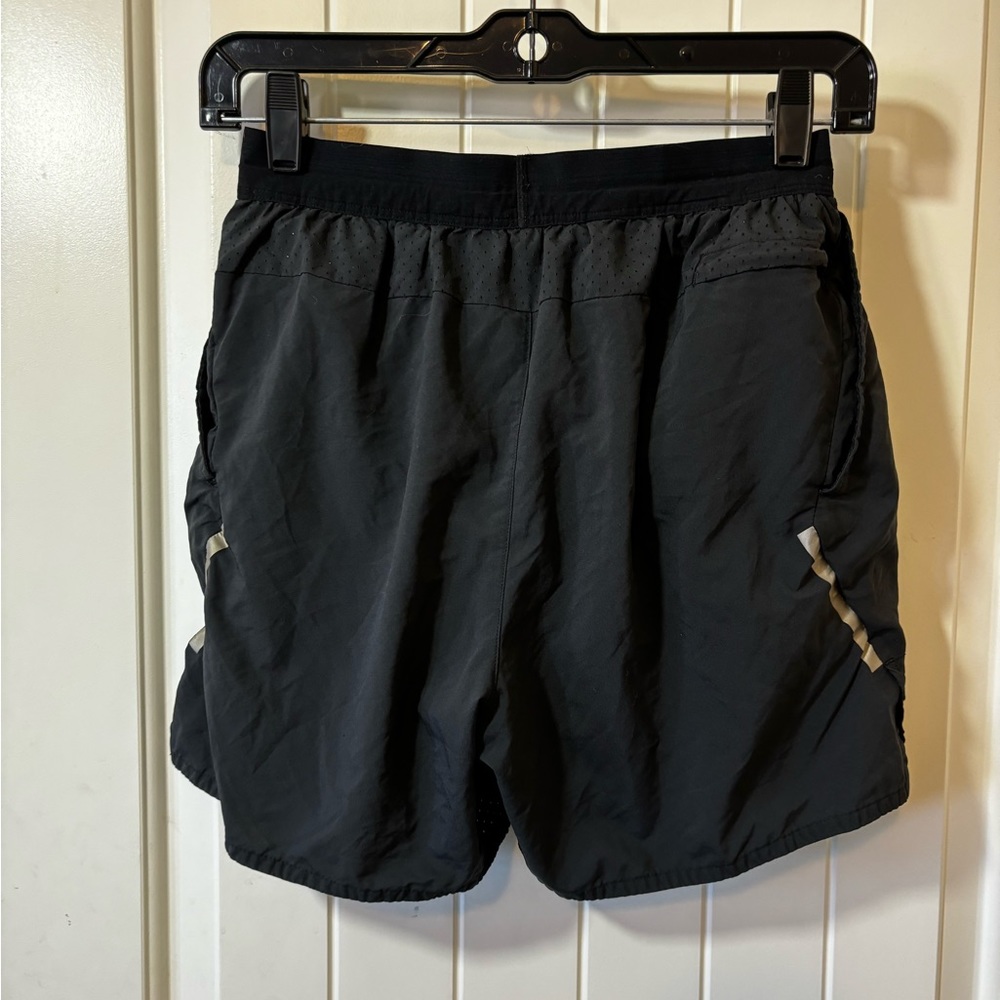 Nike Dri-fit Running Shorts Size Small Black Reflective D0 - Picture 3 of 6